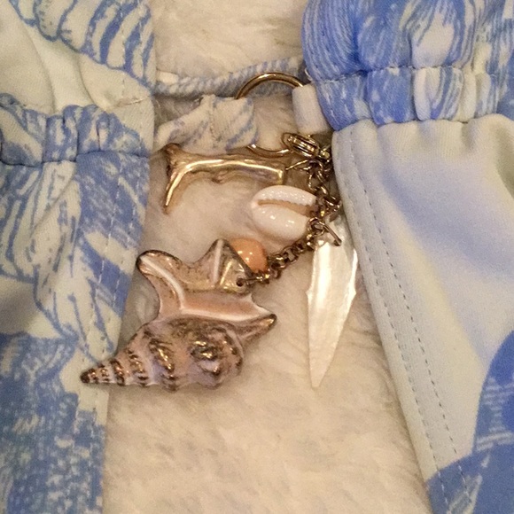 Shay Todd Baby Blue & White Seashell Swimsuit - Picture 6 of 7